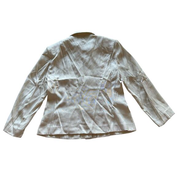 Vintage Blazer Womens Size 10 Cream Professional Structured Conservative - Picture 5 of 7